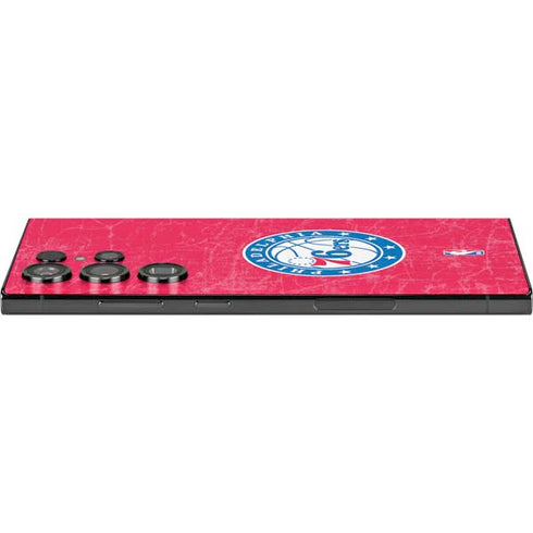NBA Philadelphia 76ers Distressed Galaxy S25 Ultra Skin